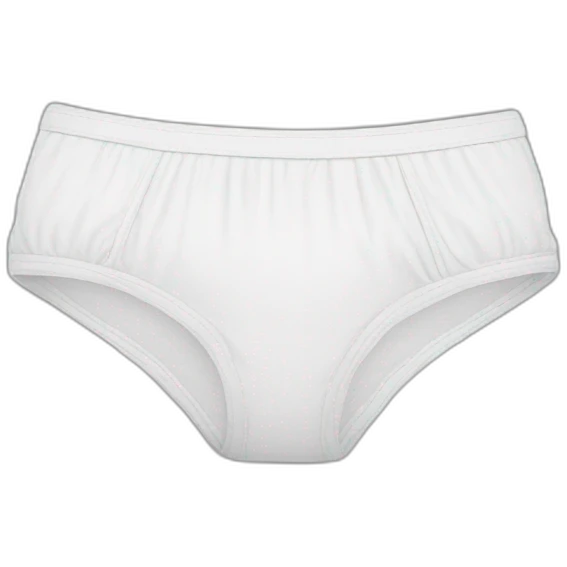 Micro white knickers emoji