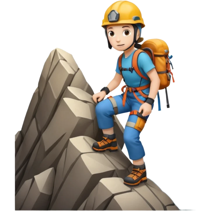 working at altitude mountaineering emoji