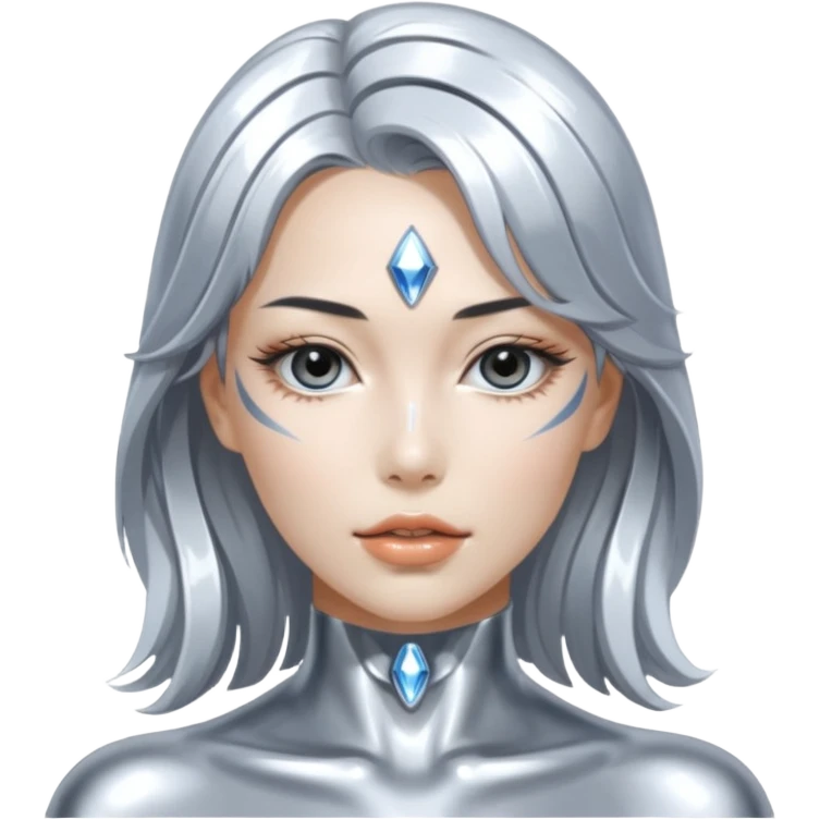 Russian sport glory silver sorayama emoji