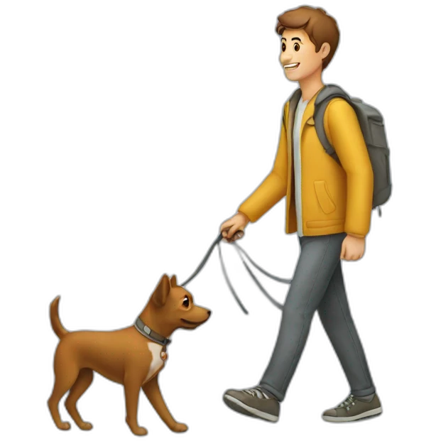 walking the dog emoji
