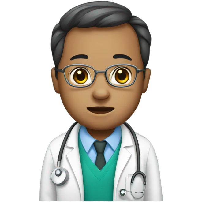 Doctor with Down syndrome  emoji