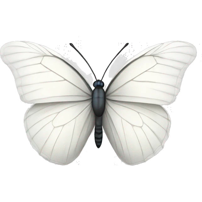 White butterfly emoji