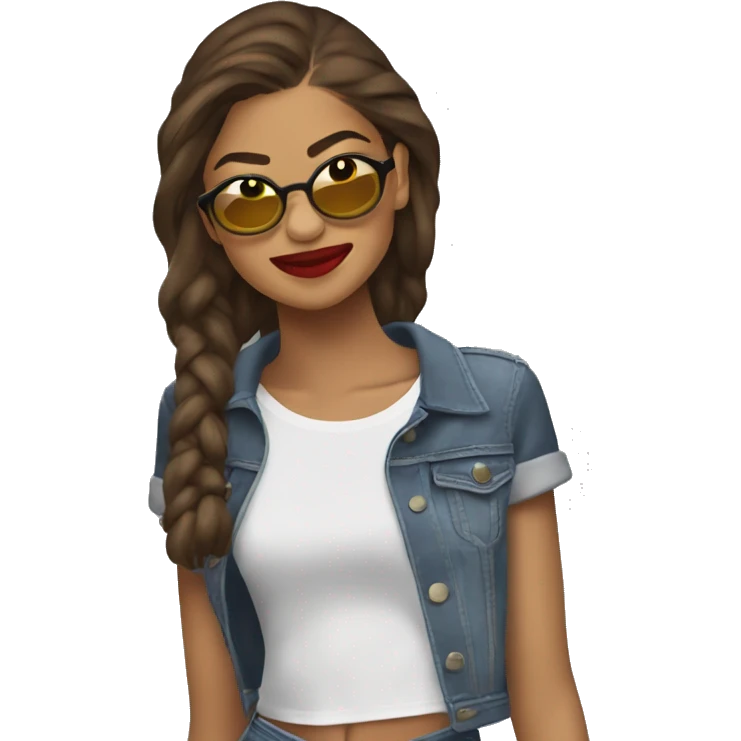 Zendaya at a fun night out emoji