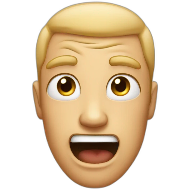 cringe face emoji