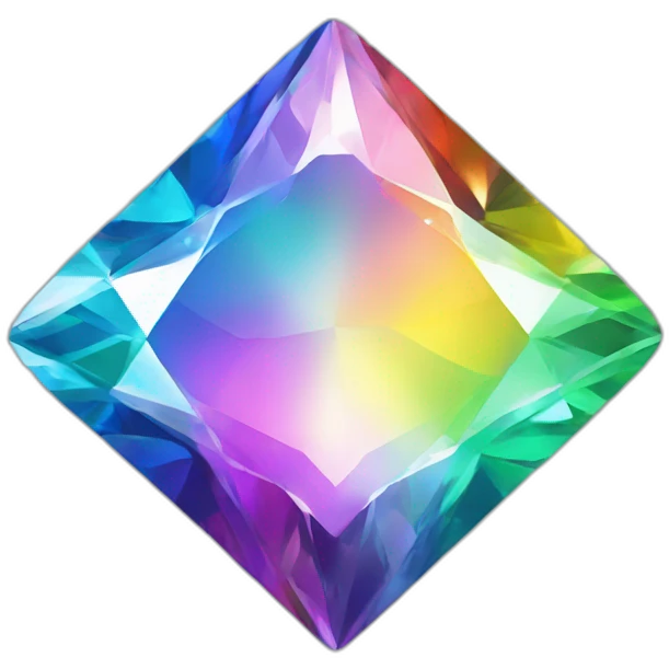 Rainbow diamond emoji