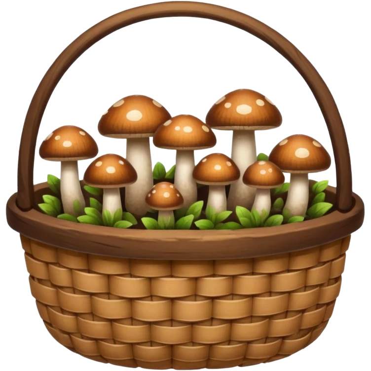 mushrooms in busket emoji