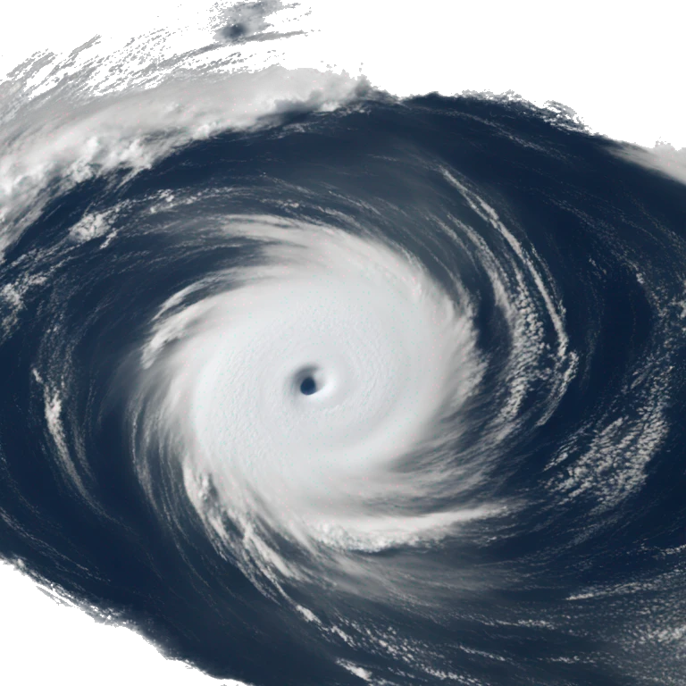 hurricane from satellite  emoji
