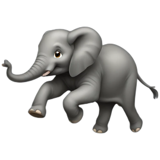 elephant running emoji