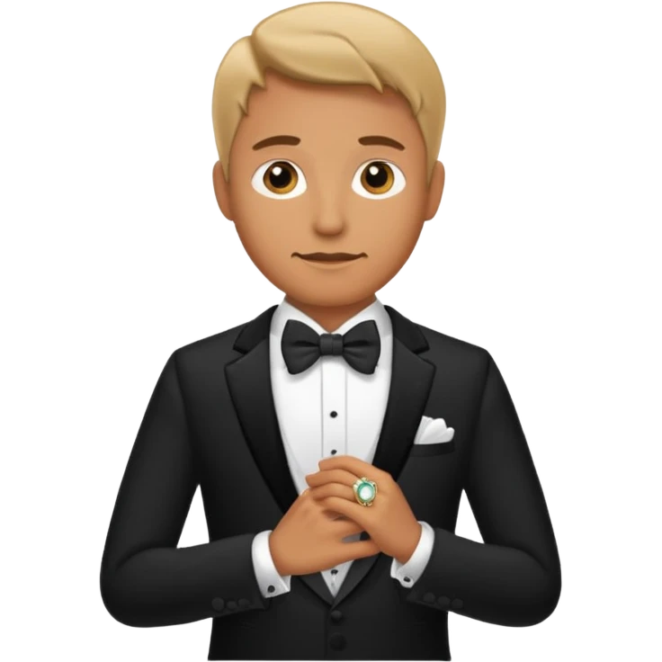 Wedding man head emoji