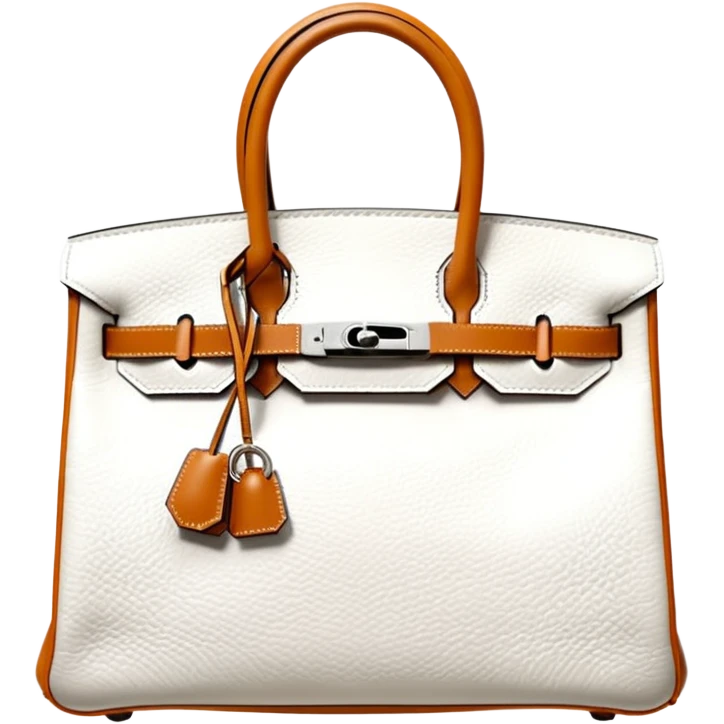 hermes birkin white himalayan bag emoji