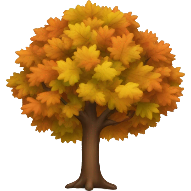 Fall tree emoji