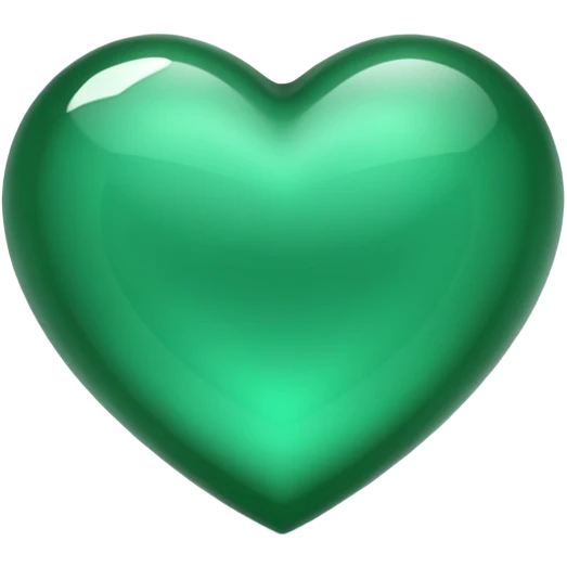 Emerald green heart that looks exactly like this: ❤️- but dark green emoji