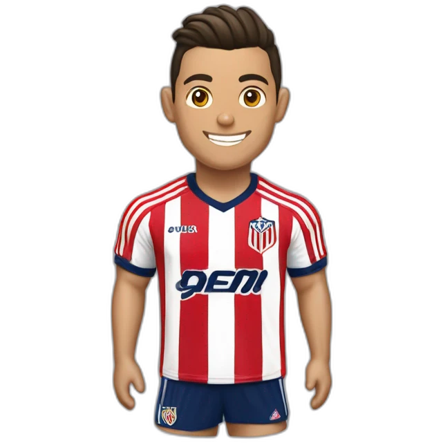 Quiero a cristiano ronaldo con camiseta de las chivas del Guadalajara emoji