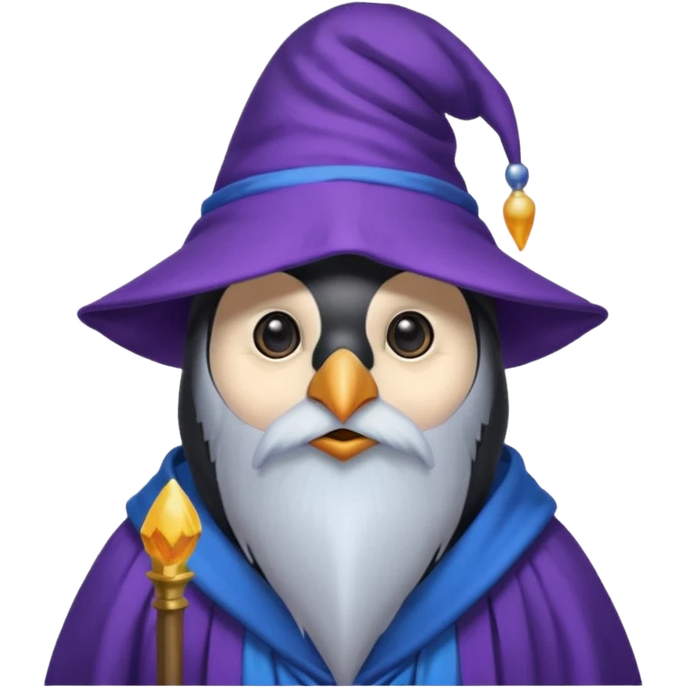 Penguin Wizard emoji