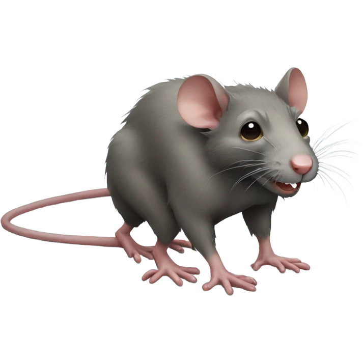 Ugly rat emoji
