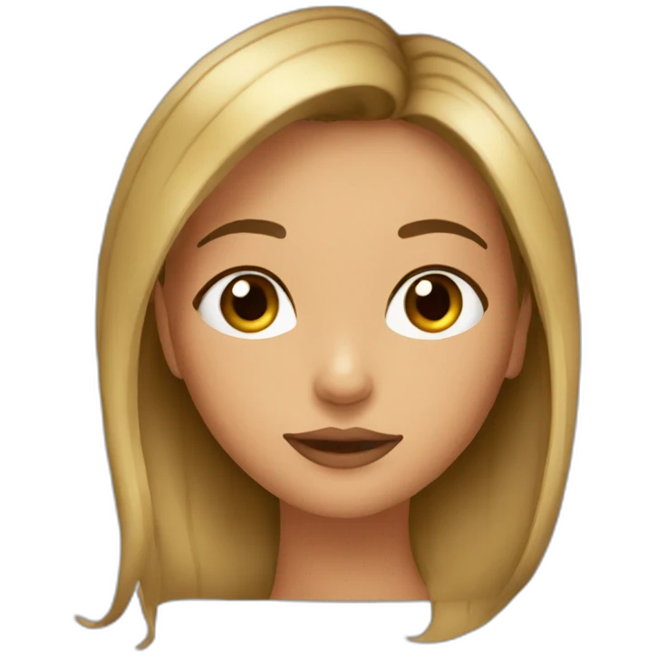 small lips bug eyes brunette tanned skin girl emoji