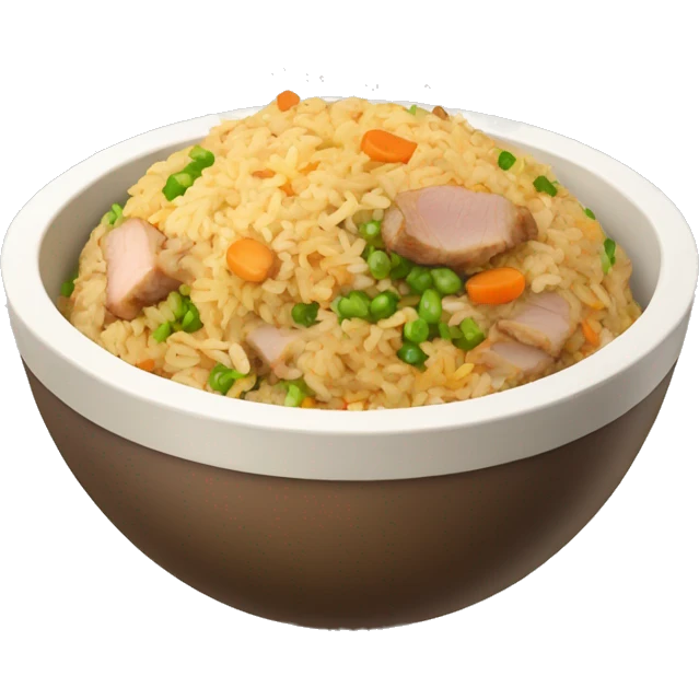 Pork fried rice emoji