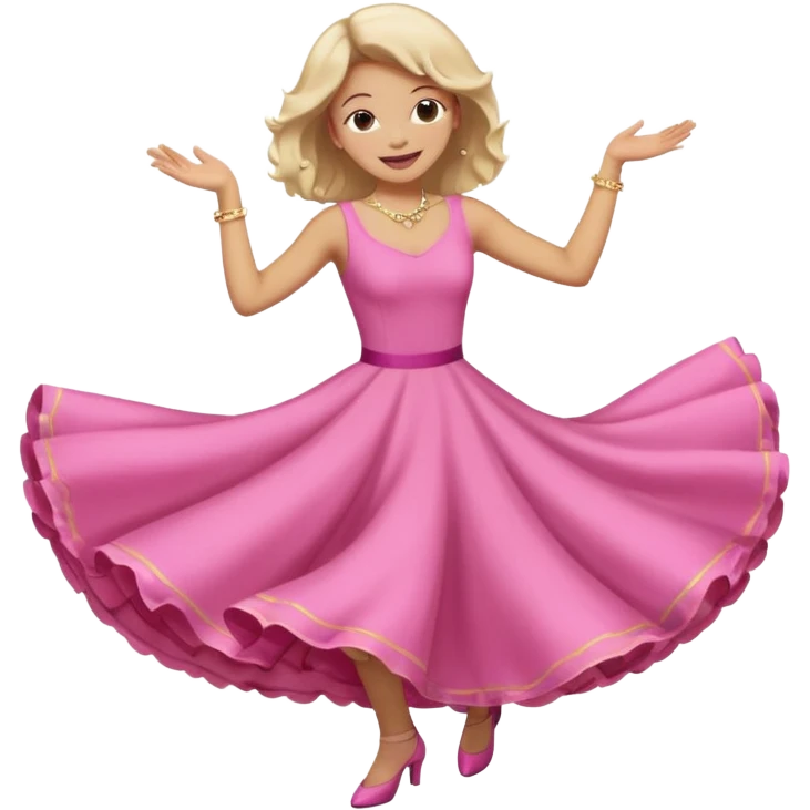 Bailarina rosada pero no de valet sino de bailes emoji