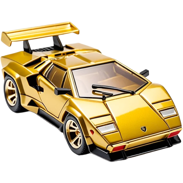 Сделай золотую машинку HotWheels Lamborghini Countach emoji