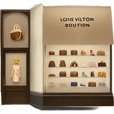 Louis Vuitton boutique emoji