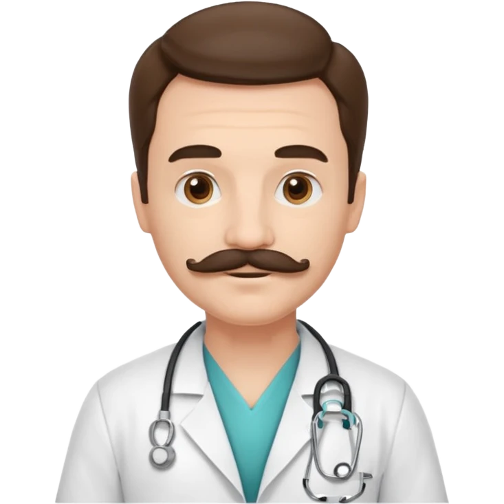 doctor with mustaches emoji