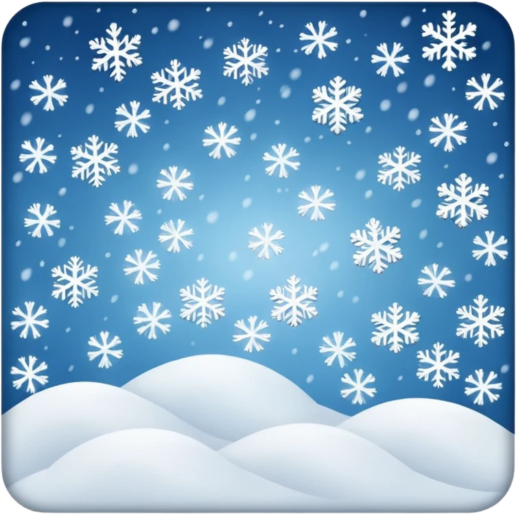 snow falling emoji