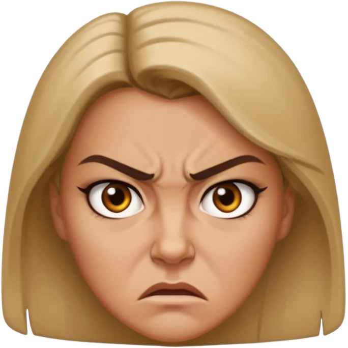 women angry hard emoji