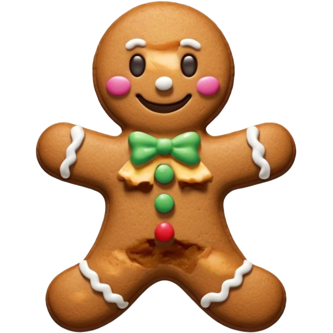 gingerbread man cookie emoji