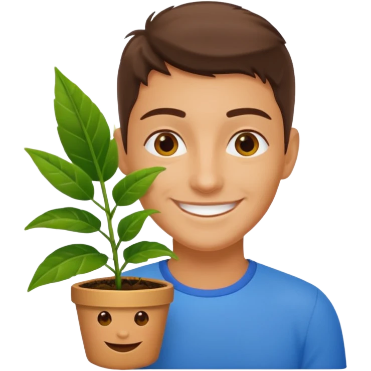 ultra realistic ukrainian-american plant flex emoji