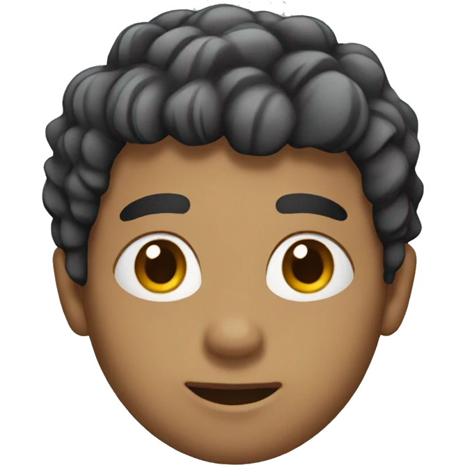 person with edgar haircut emoji