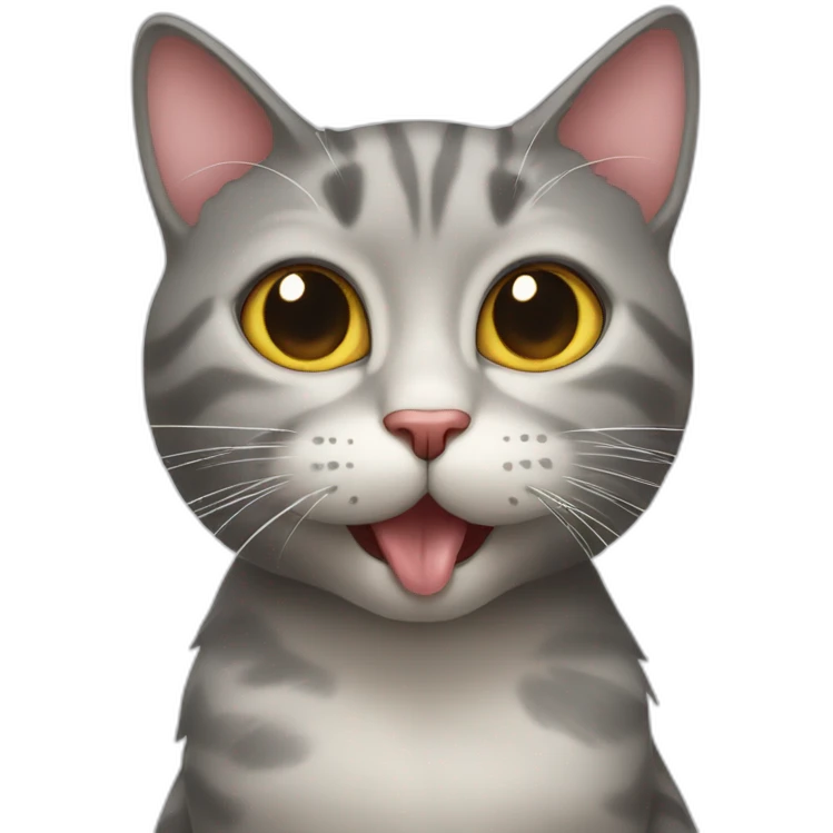 cat licks heart emoji