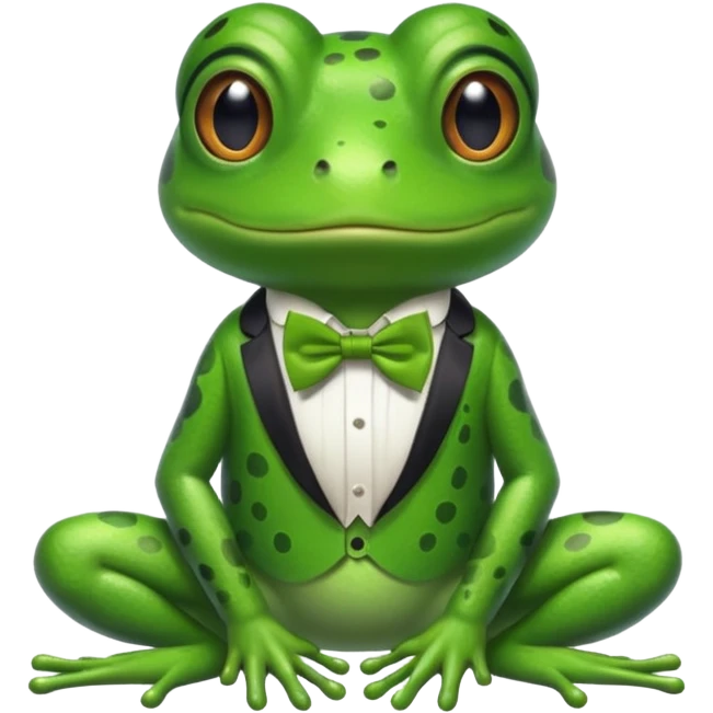 Sapo con moño  emoji