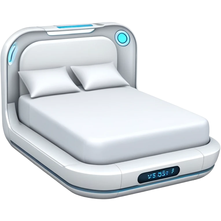 futuristic bed emoji