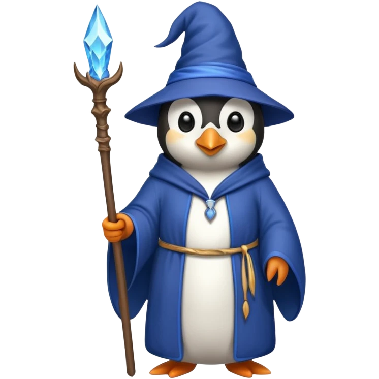 Penguin Wizard emoji