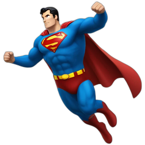 Superman Flying away emoji