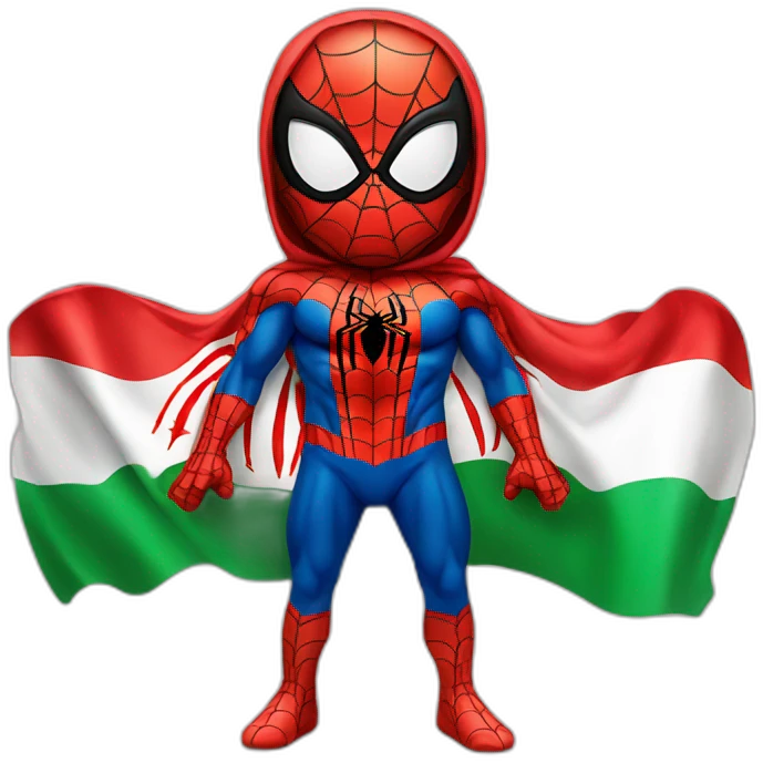 spiderman with iran flag as his cloths emoji