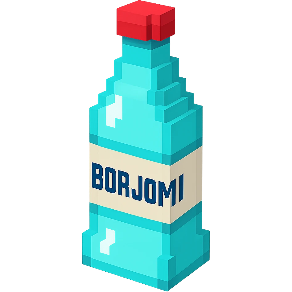 бутылка borjomi, no background emoji