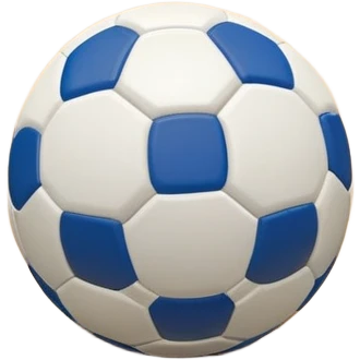 A close-up of a mini-football (futsal) ball placed on a wooden floor of an indoor sports hall, with the goalposts in the background. The scene highlights the smooth texture of the ball and the detailed net of the goal, emphasizing the fast-paced nature of the sport. emoji