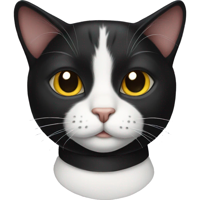 Tuxedo cat emoji