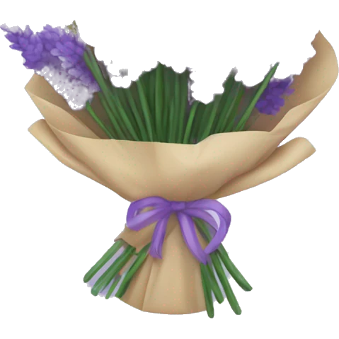 Lavender bouquet  emoji