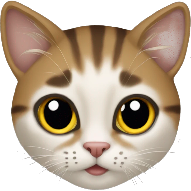 коричневый кот  emoji