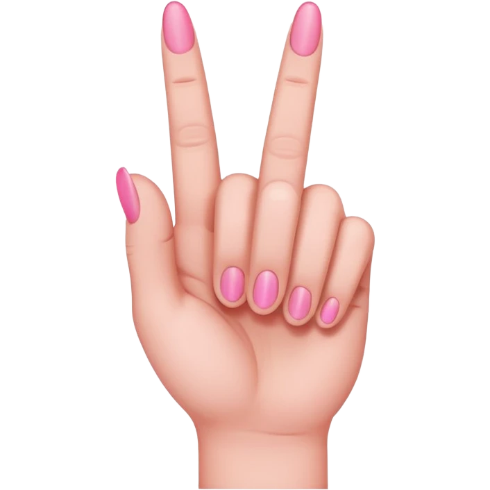 Pink middle finger  emoji