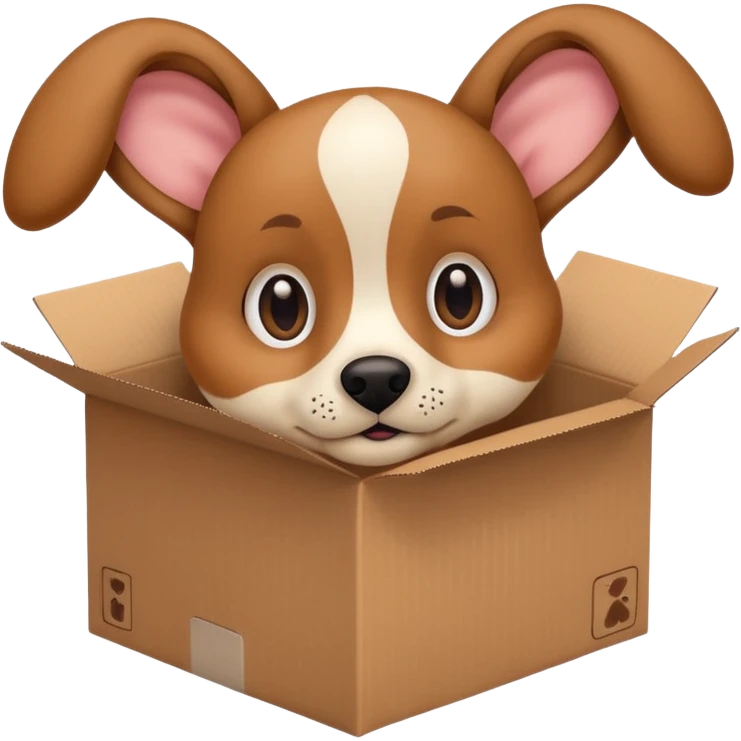 Dog in the box  emoji