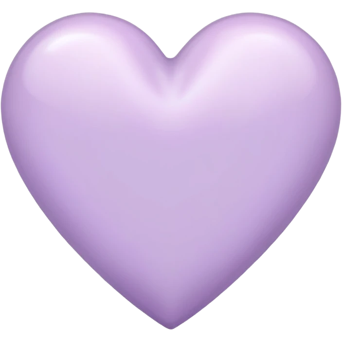 Pastel lilac heart emoji