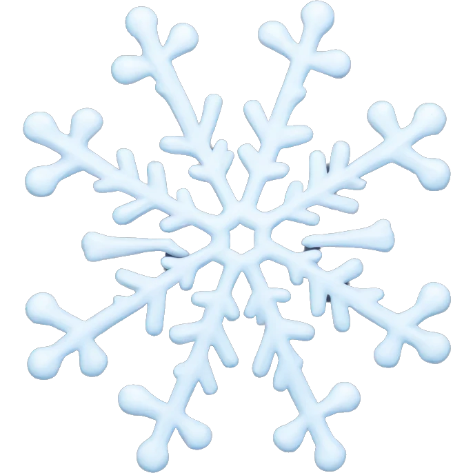 snow flakes emoji