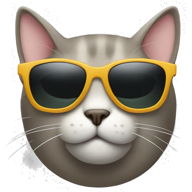 Cat with sunglasses emoji