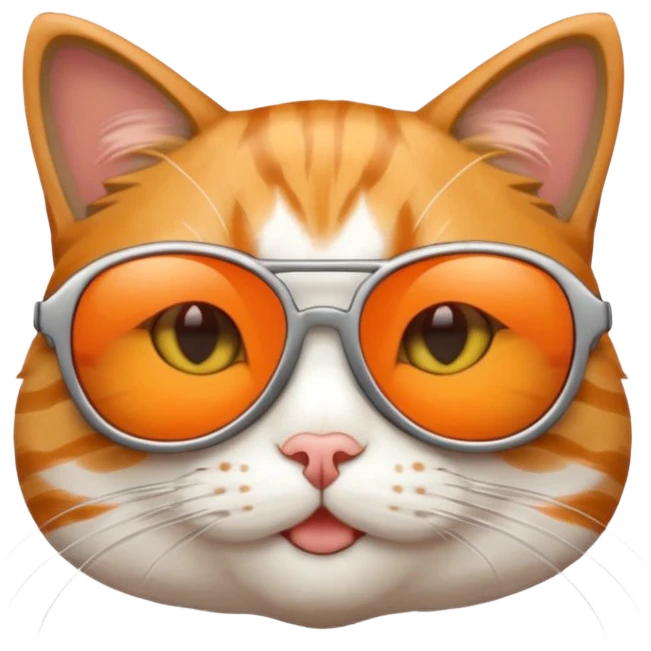Cat with sunglasses emoji