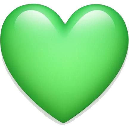 Light green heart emoji