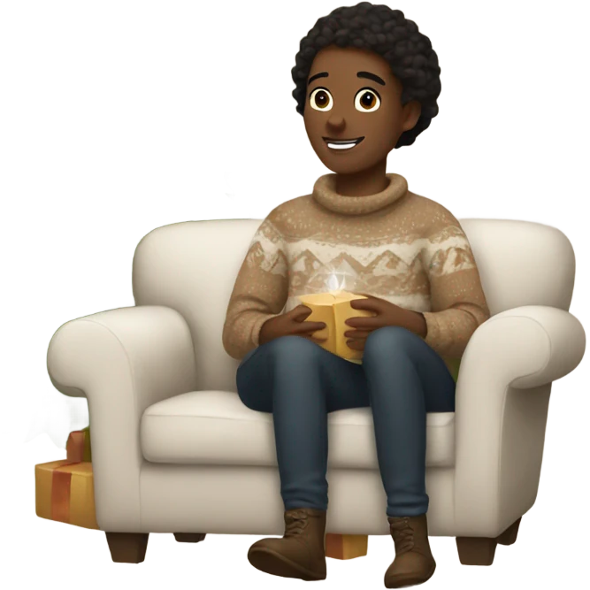 Cozy neutral Christmas  emoji