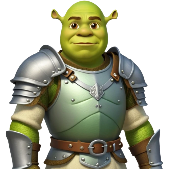 Shrek in armor emoji